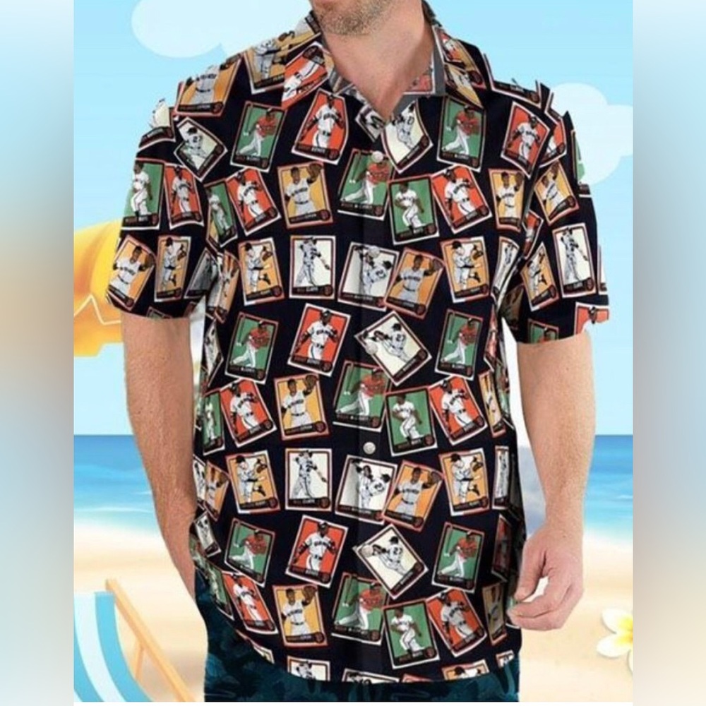 San Francisco Giants 2023 Hawaiian Aloha Legends shirt XL SGA Willie Mays  EUC